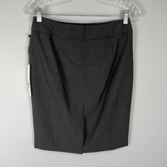 Calvin Klein Womens Gray Petite Pencil Skirt Career Suit Separates size 4P - Picture 7 of 14